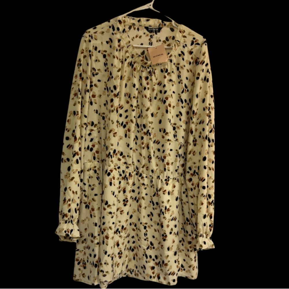 BloomChic Cream Floral Mini Dress